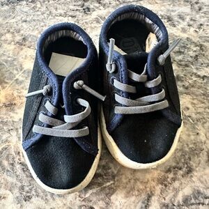 Hey Dude Black and Navy Kids Sneakers